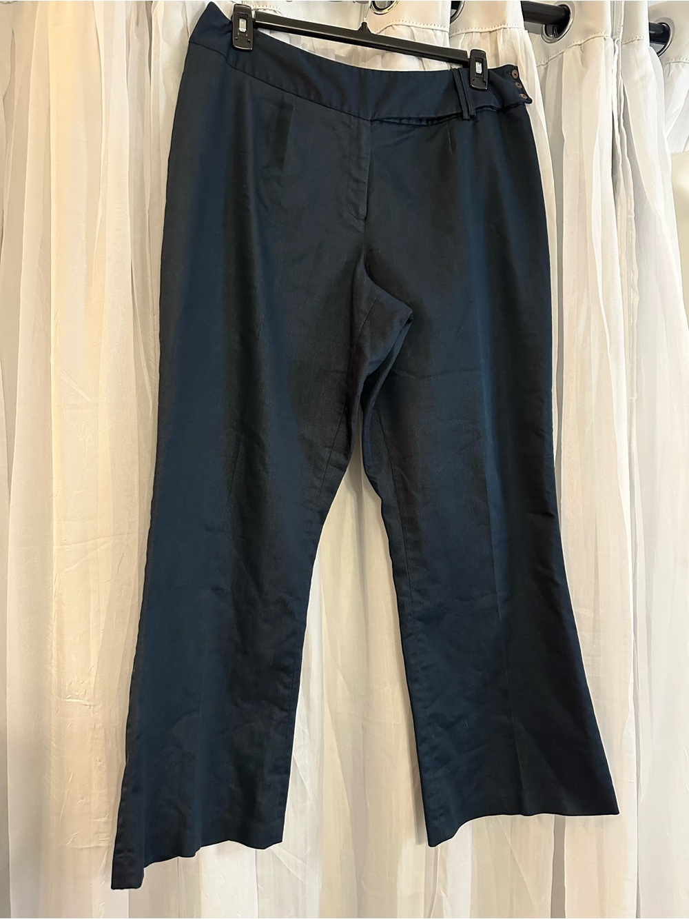 Pantology Women's Navy Wide-Leg Dress Pants